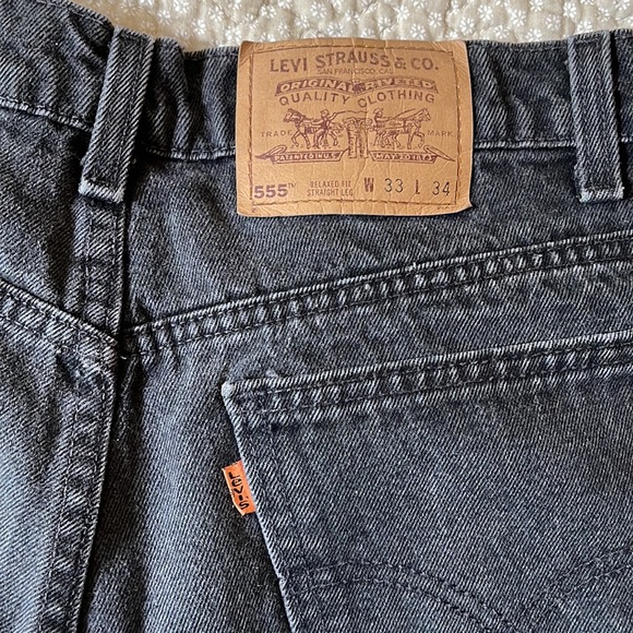 Men's Orange Tab Levi's 555 33x34 - Picture 4 of 4